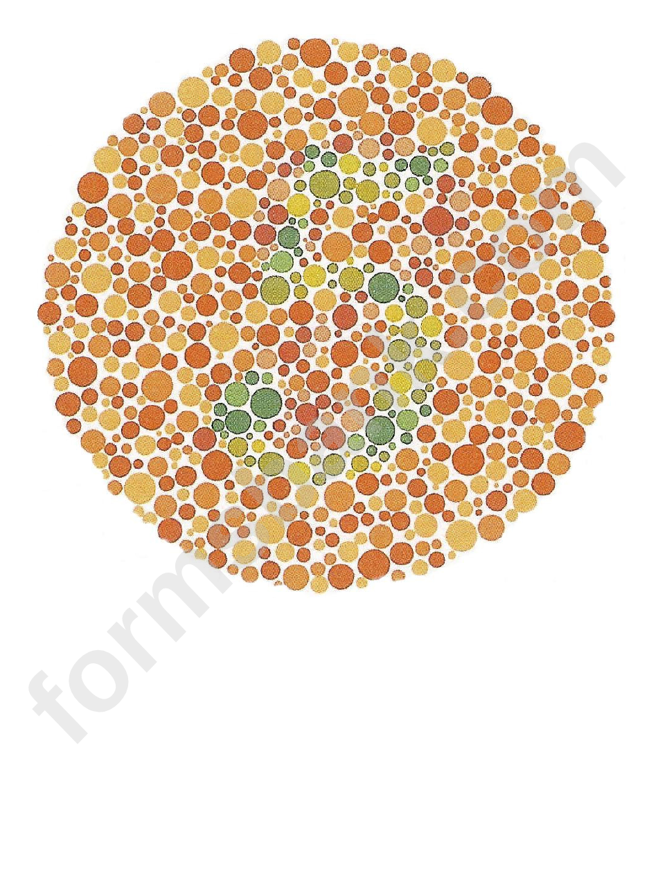 Color Blindness Plates Biology Flashcards Template