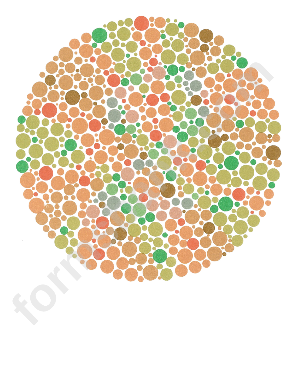 Color Blindness Plates Biology Flashcards Template