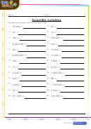 Easy Scientific Notation Worksheet With Answer Key Printable pdf