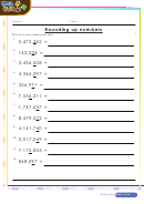 Rounding Up Numbers To Millions Worksheet With Answer Key