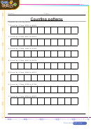 Counting Patterns Worksheet With Answer Key