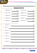 Converting Scales Mm Cm Ft Yd Worksheet With Answer Key