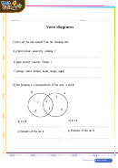 Venn Diagram Worksheet
