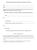 Chiropractic Appointment Reminder Letter Template