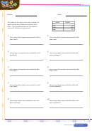 Tables Worksheet With Answer Key Printable pdf