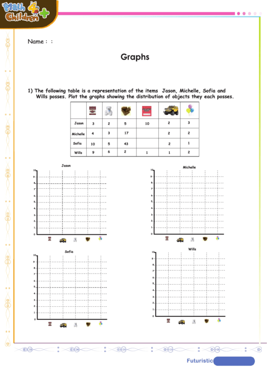 Ploting Graphs Worksheet With Answer Key Printable pdf