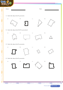 Symmetry With Shapes Worksheet With Answer Key