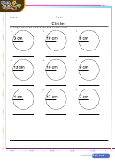 Circumference Of Circles Worksheet With Answer Key
