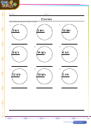 Area Of Circles Worksheet With Answer Key