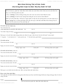 Form Dhcs 0009 - California Affidavit Of Identity For U.s. Citizen Or National Children Under 18 (vietnamese)