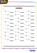 Division Of Fractions Worksheet With Answer Key