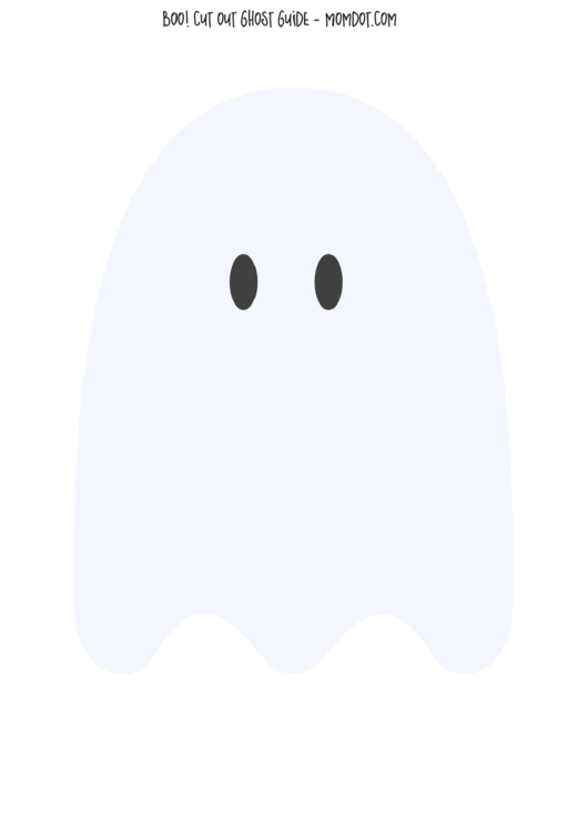 Big And Small Ghosts Template Printable pdf
