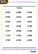 Long Division Worksheet With Answer Key