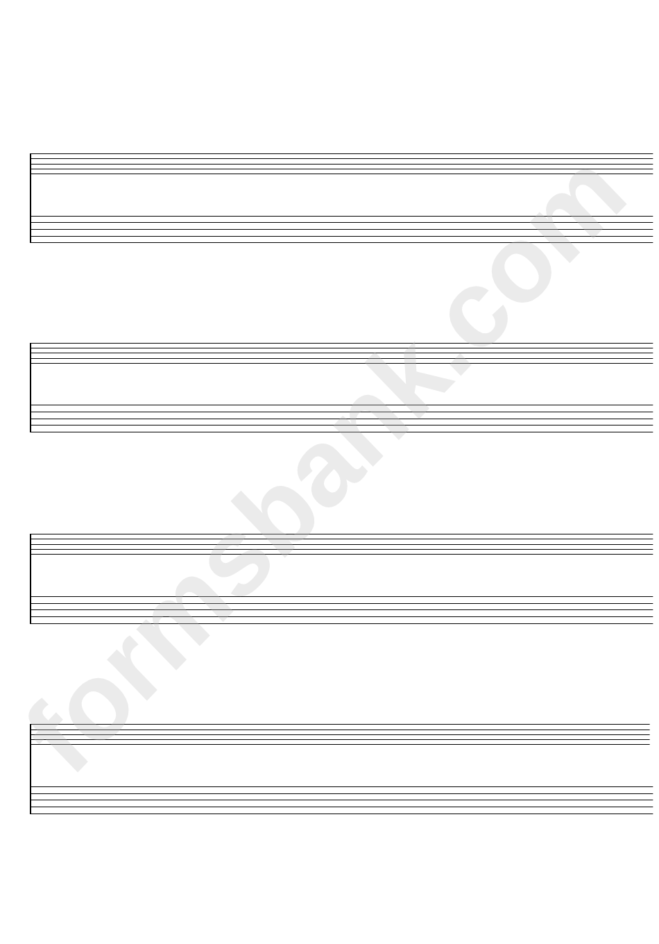 4-Stave Duo Format Blank Staff Paper