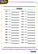 Divide 3 By 1 Digit Numbers Worksheet With Answer Key