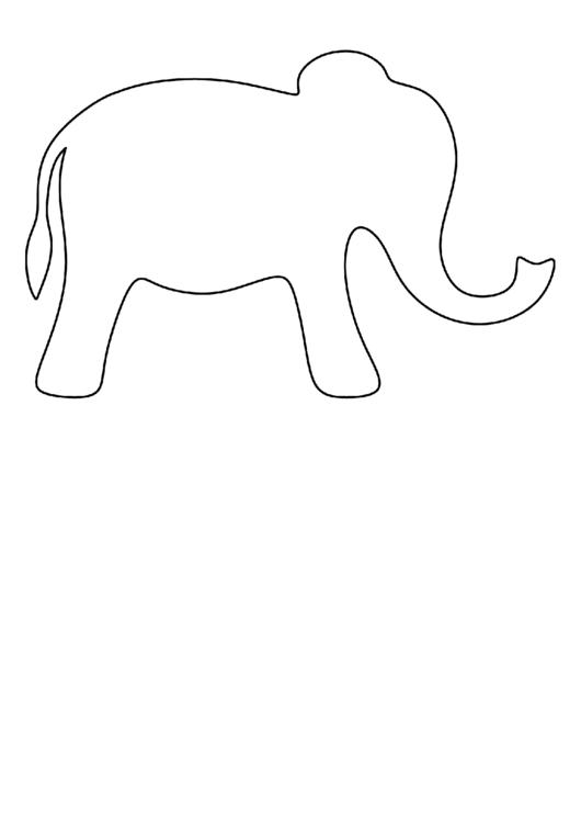 Simple Elephant Pattern printable pdf download
