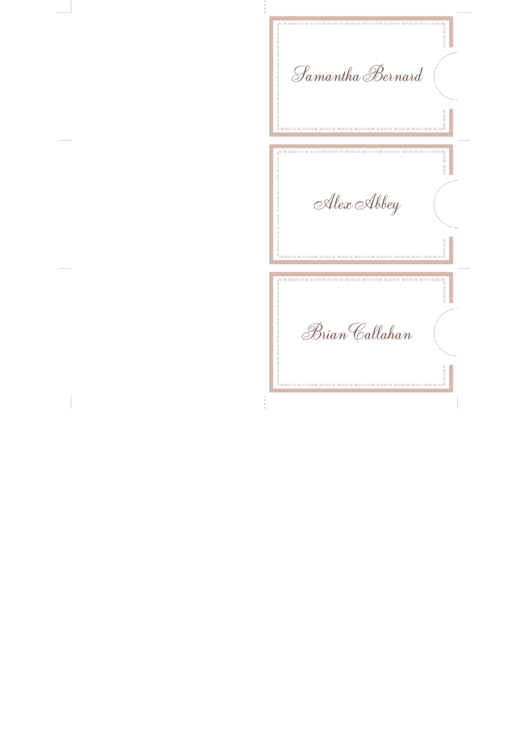 Fillable Wedding Name Tag Templates Printable pdf