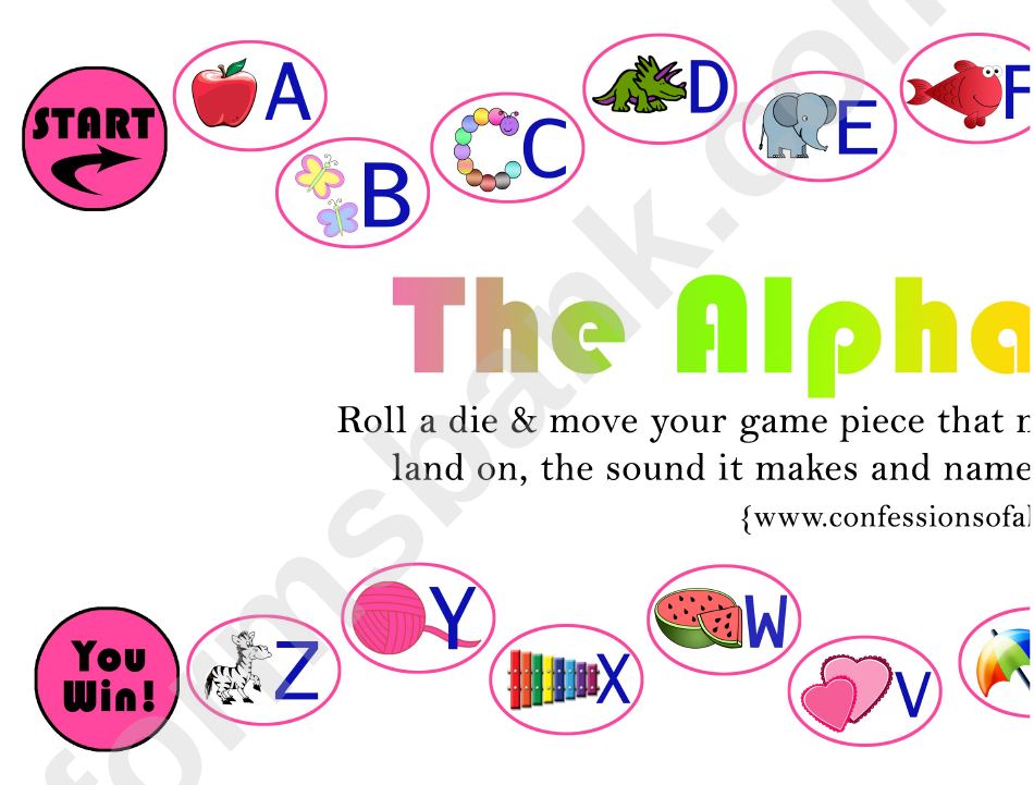 Alphabet Fun Game Template
