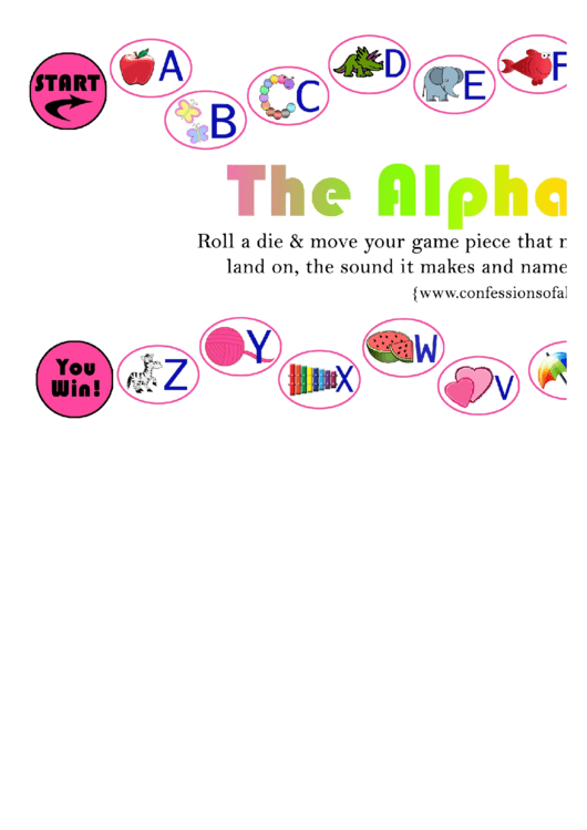 Alphabet Fun Game Template