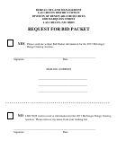 Request For Bid Packet - New Mexico Bureau Of Land Management