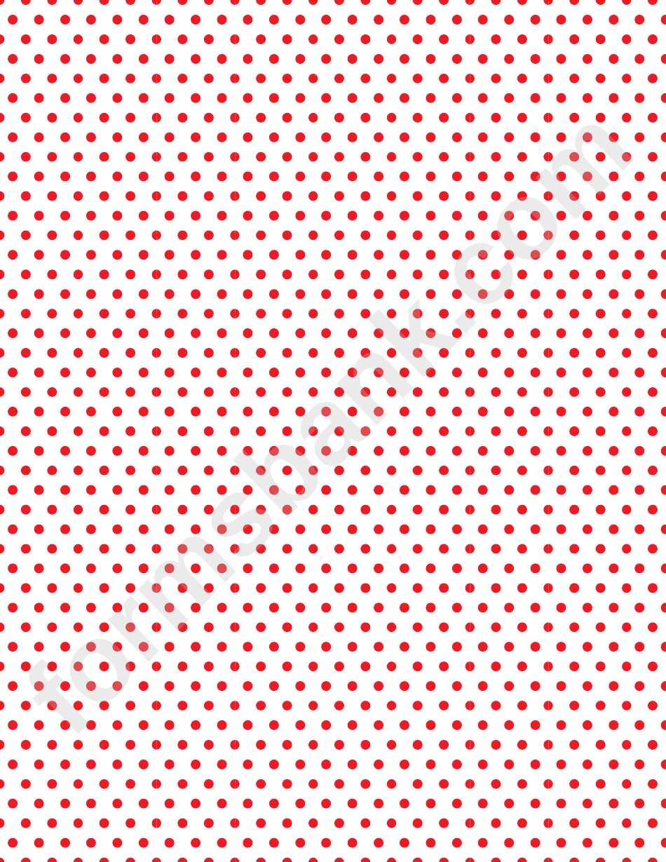 Red Dots On White Paper Template