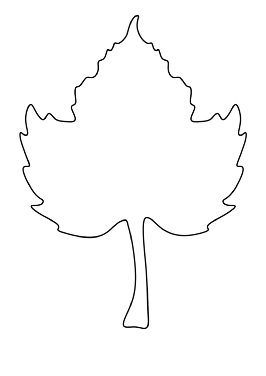 Oak Leaf Pattern Template
