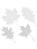 Shades Of Gray Leaf Template Set