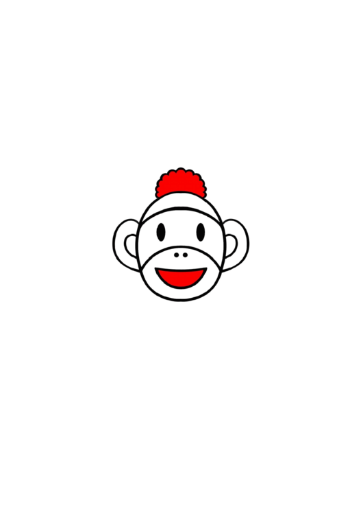 Monkey Face Template Printable pdf