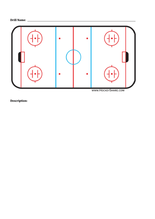 Hockey Drill Template Printable pdf