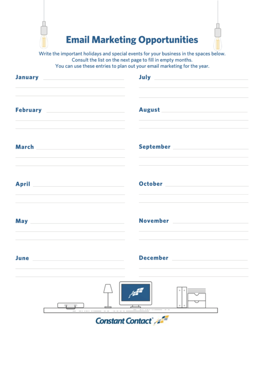Constant Contact 2018 Calendar Template Printable pdf