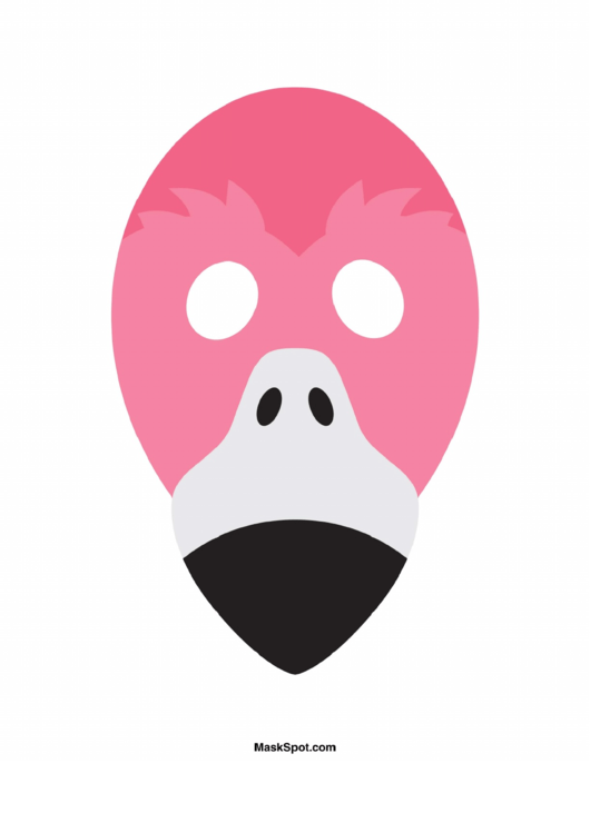 Flamingo Mask Template Printable pdf