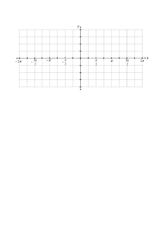 -2pi To 2pi With Background Grids Graph Paper Printable pdf