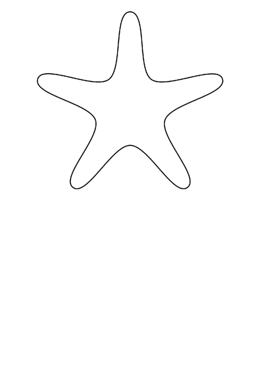 Star Fish Pattern Template Printable pdf