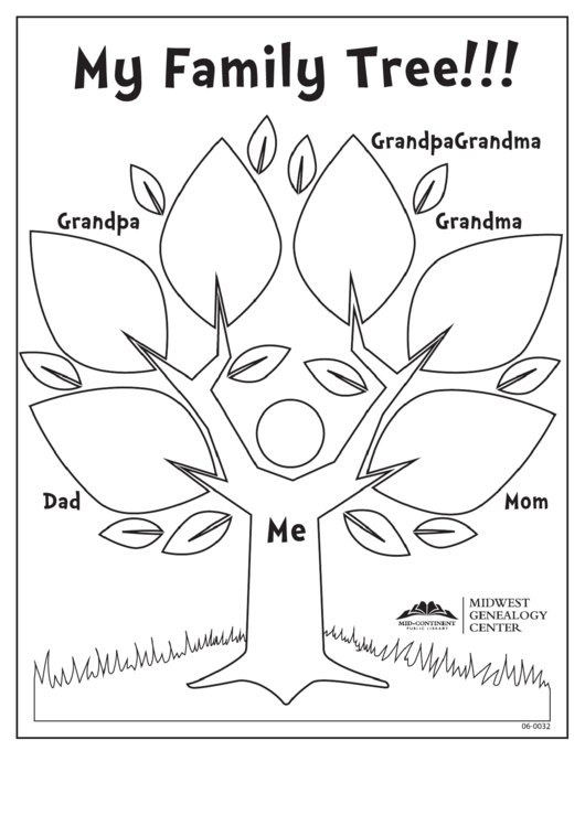 My Family Tree Template Printable pdf