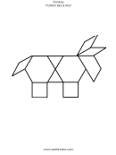 Donkey Pattern Block Mat Template