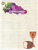 First Communion Stationery Templates Printable pdf