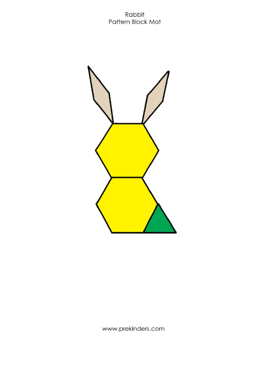 Rabbit Pattern Block Mat Template