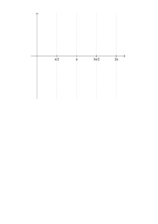 0 To 2pi With Vertical Grids Graph Paper Printable pdf