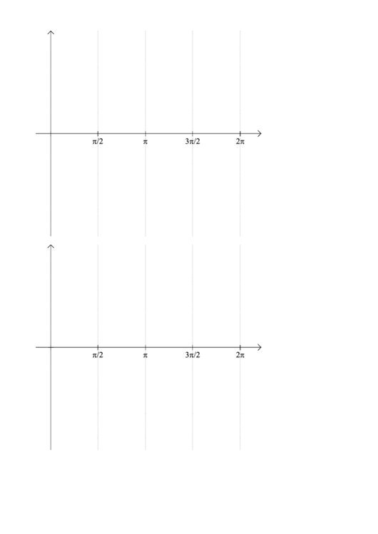 0 To 2pi With Vertical Grids Graph Paper - 2 Per Page Printable pdf
