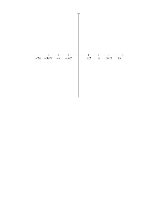 -2pi To 2pi Without Background Grids Graph Paper Printable pdf
