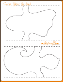Paper Ghost Garland Template