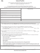 Form Uz-1 - Application For Reduced Sales Tax Collections Under The Urban Enterprise Zones Act