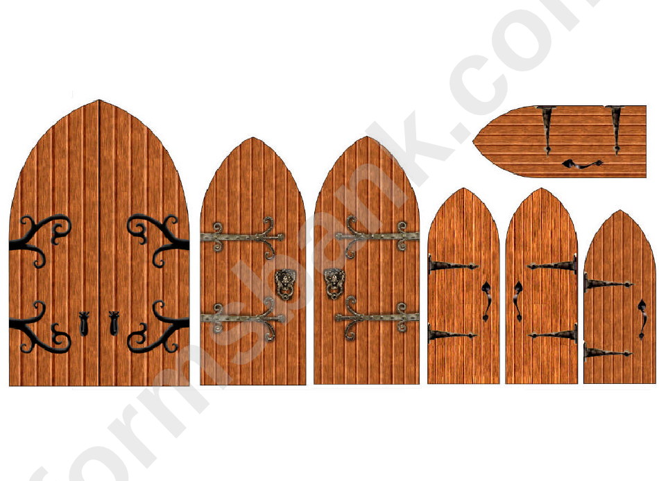 Doors Of Various Sizes Cut-Out Templates