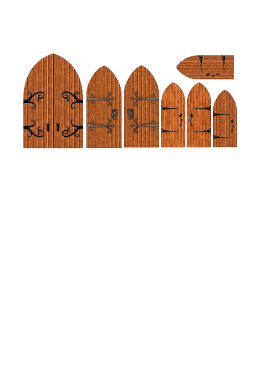 Doors Of Various Sizes Cut-Out Templates Printable pdf