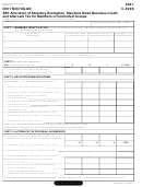 Form C-8009 - Michigan Sbt Allocation Of Statutory Exemption, Standard Small Business Credit, And Alternate Tax For Members Of Controlled Groups - 2001