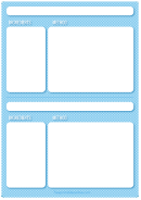 Blue Check Recipe Pages Template