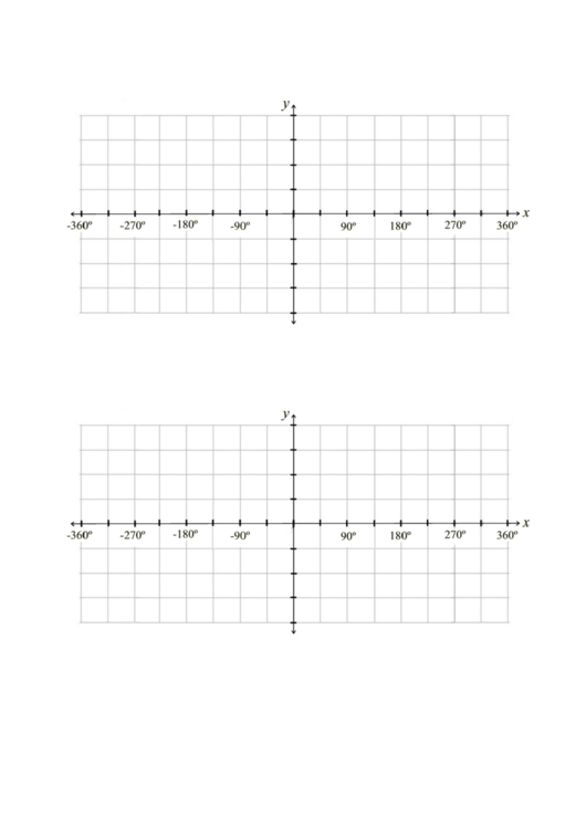 -360 To 360 Degrees With Background Grids Graph Paper - 2 Per Page Printable pdf