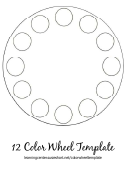 12 Color Wheel Template