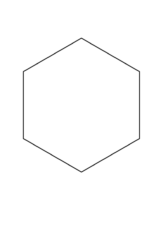 7 Inch Hexagon Template