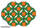 Tessellation Pattern Block Template - Colorful